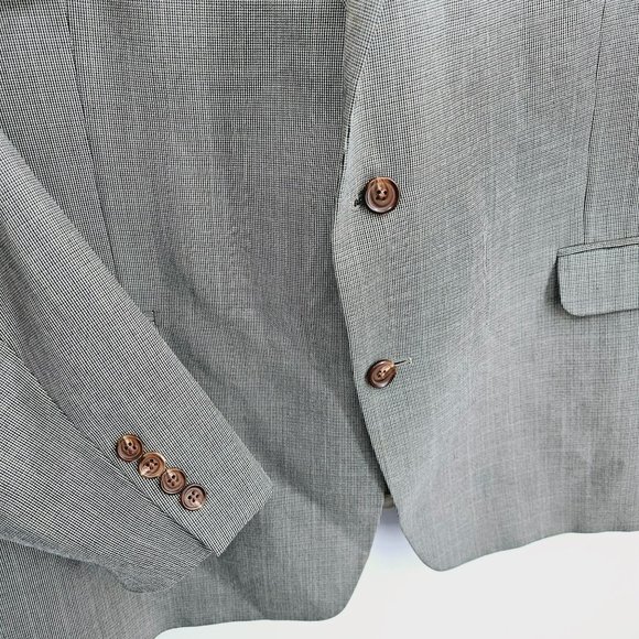 Ralph Lauren LRL Jacket Blazer Sport Coat 50L Tan Brown Grey Microplaid Designer - Picture 6 of 14